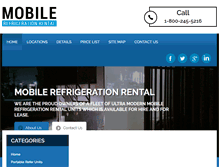 Tablet Screenshot of mobile-refrigeration-rental.com